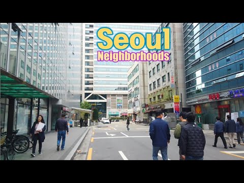 Viagem à cidade de Seul - caminhada em Suseo-dong, passeio a pé [Gangnam-gu 3] Este é um lugar em Seul para se refrescar e dar um passeio na linha LAN [4K] 3(3)-25