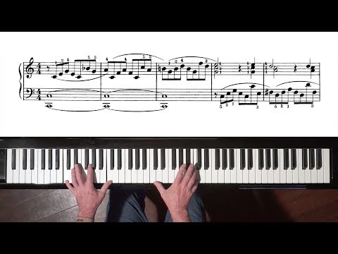 Bach Prelude No.2 from “12 Short Preludes” for Intermediary Pianists [BWV 939]