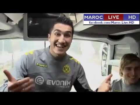 Nuri Sahin's AMAZING action with the ball from the bus of the team!!! NEW