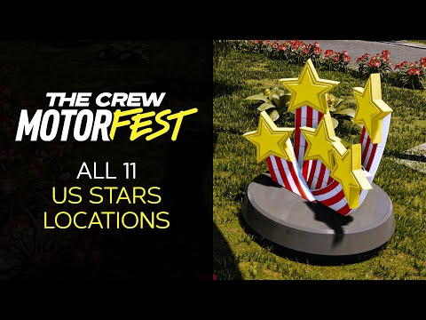 The Crew Motorfest - All 11 US Stars Locations ("American Stars" Challenge)