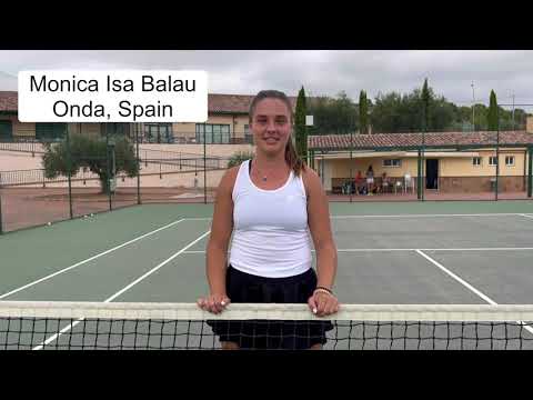 Monica Balau - College tennis recruiting video Fall 2023