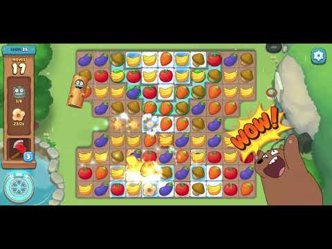We Bare Bears Match3 Repairs Level 35 - No Boosters