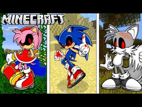 Become the CREEPYPASTA SONIC.EXE in Minecraft!