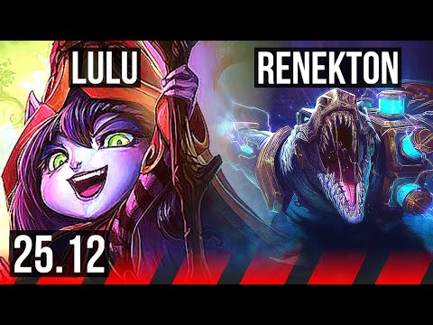 LULU vs RENEKTON (TOP) | KR Diamond | 25.12
