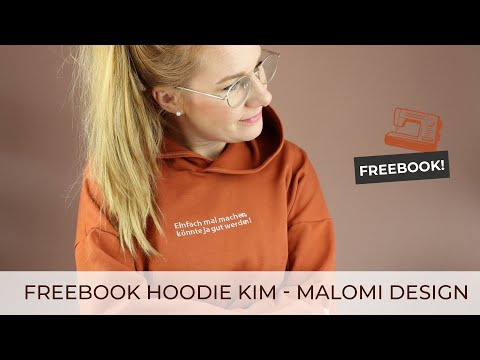 Hoodie nähen♥ Freebook Oversize Hoodie KIM