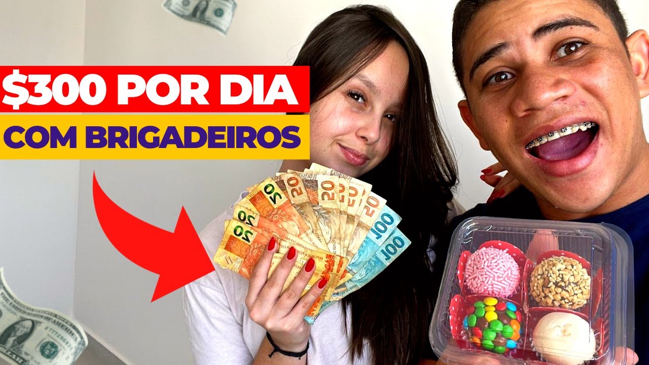 GANHE R$ 300 REAIS POR DIA VENDENDO BRIGADEIRO NA RUA (NOSSA ROTINA)