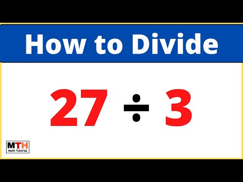 27 divided by 3 (27÷3)