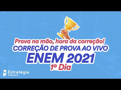 ENEM 2021 - Gabarito do 1° DIA de prova / Correção AO VIVO #ENEM #GABARITO