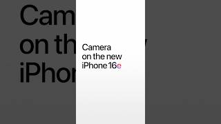 iPhone 16e is camera ready. Latest iPhone. Greatest price. #Shorts