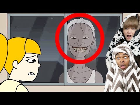 Reacting To True Story Scary Animations Part 15 ft My Girlfriend (Do Not Watch Before Bed)