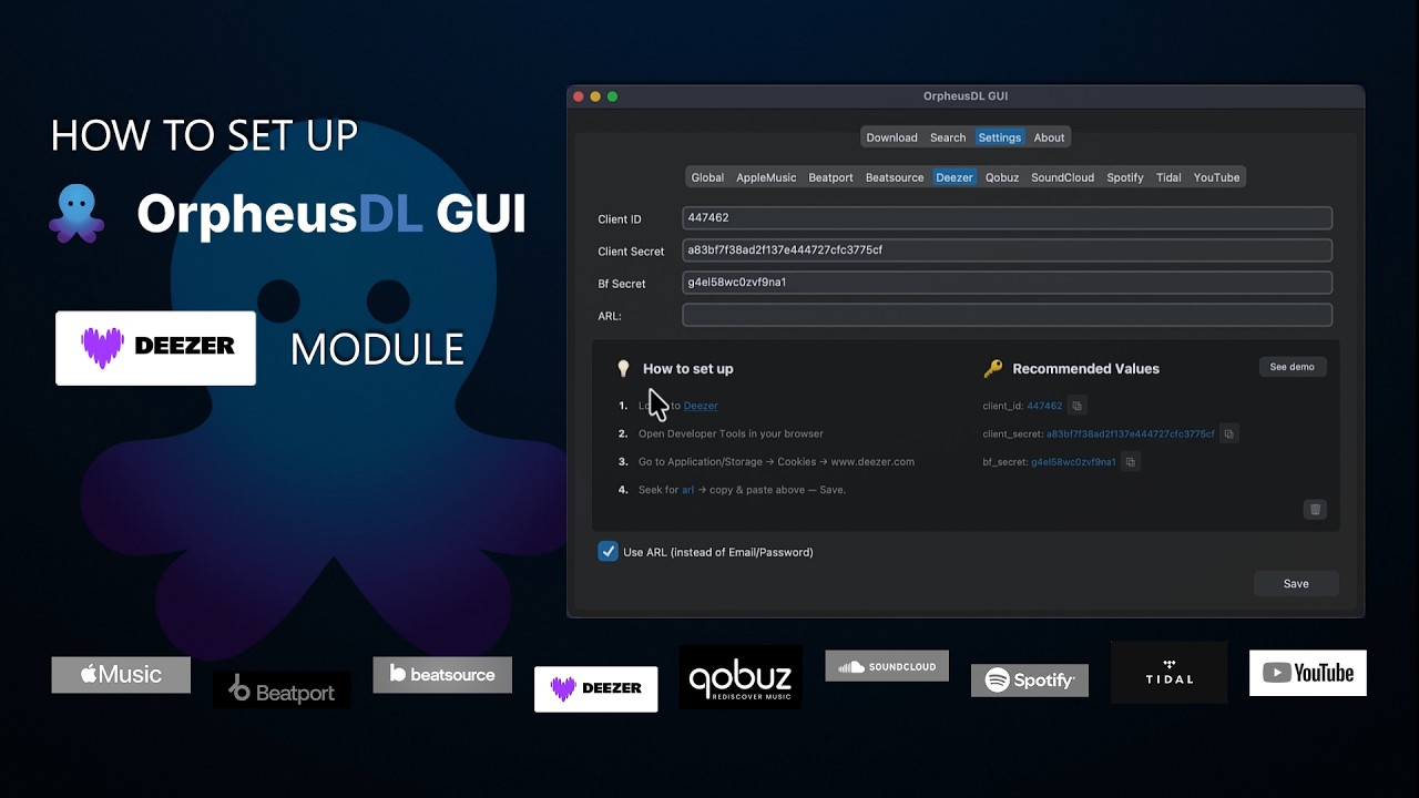 How to set up Deezer