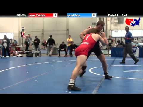 Jason Tsirtsis vs. Jared Reis at 2013 Junior Nationals - FILA - FS