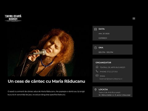 Un ceas de cântec cu Maria Răducanu