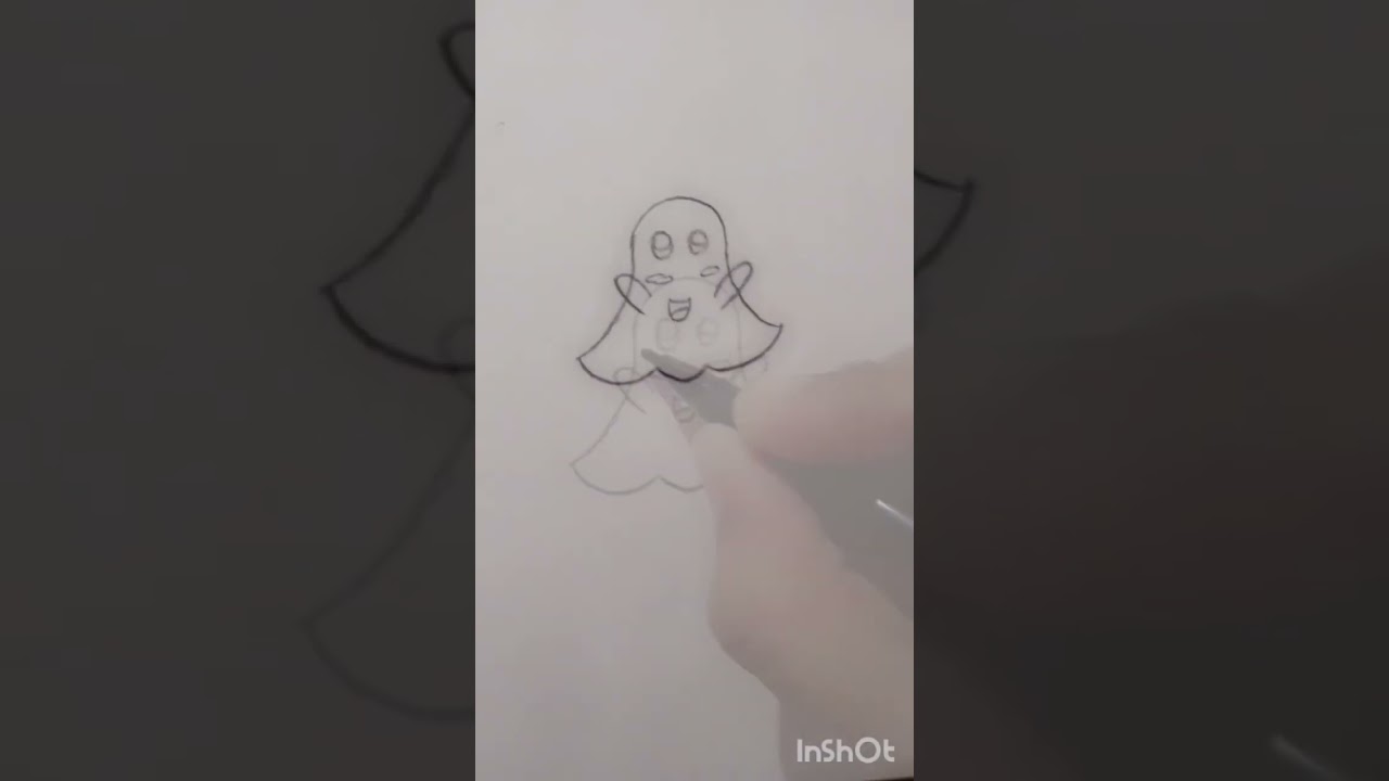 Cute Ghost Vector Drawing...... #pleasesubscribe #music #art #craft #painting #youtubeshorts #shorts