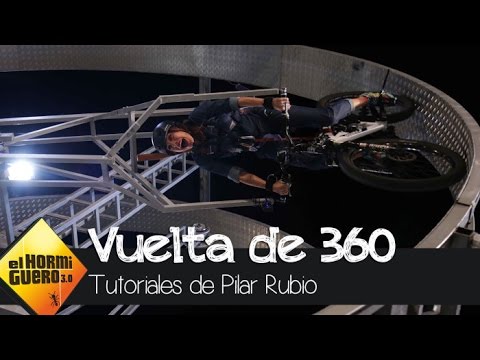 Tutoriales de Pilar Rubio se enfrenta a una vuelta de 360º en bicicleta  - El Hormiguero 3.0