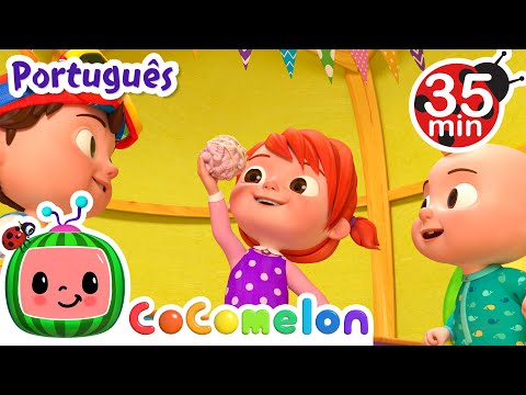 Capa de CoComelon em Português | Cabeça de ovo | Compilação de Desenhos Animados