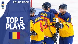 Хоккей Top 5 Plays Day 2: Romania | 2024 #MensWorlds Division 1A