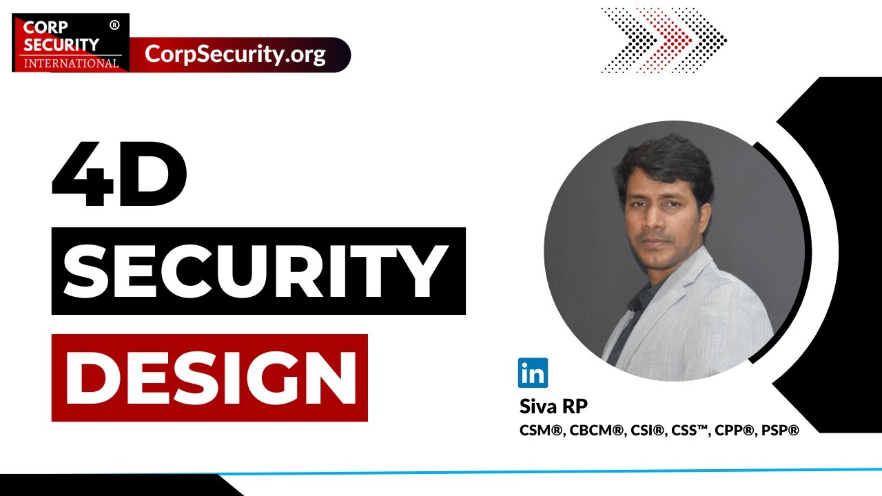 The 4D Security Design Concept - Effective Security Risk Mitigation Strategies || Siva RP
