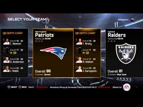 Madden 15 Connected Franchise Mode | QB Creation! MikeyIcon Ep.1