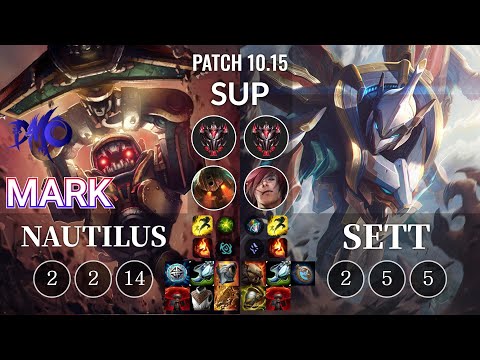 DMO Mark Nautilus vs Sett Sup - KR Patch 10.15