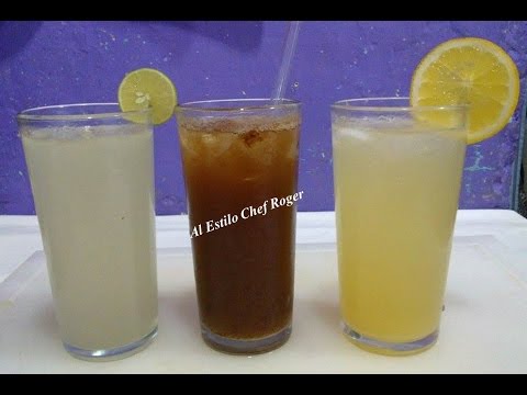 Bebidas, REFRESCOS DE SABORES NATURALES, Recetas #155, Bebidas carbonatadas Video