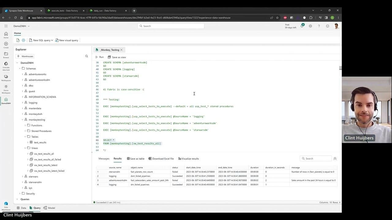 Monkey Testing Framework - MonkeyDWH™ for Fabric (4K)