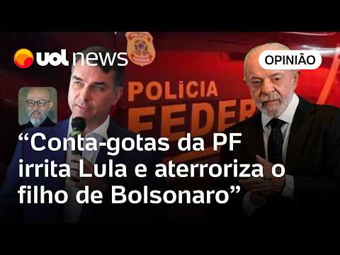 Josias: Conta-gotas da PF irrita Lula, aterroriza Flávio Bolsonaro e pode influir na sucessão