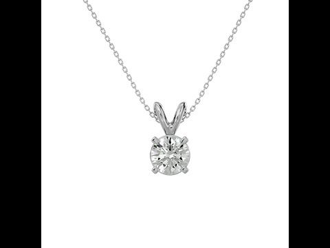 Pandantiv Aur 18k Outstanding Solitaire Diamante Naturale - Kaylee