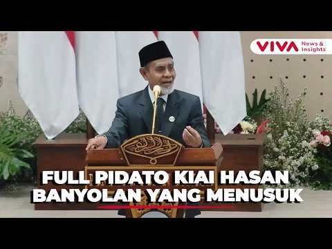 FULL Pidato Lantang Kiai Hasan di Depan Prabowo, Kecaman Dibalut Guyon