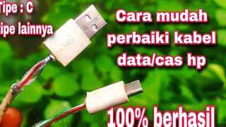 Download lagu cara perbaiki kabel data rusak, perbaiki kabel cas hp rusak#typec #tutorial #kabeldata mp3