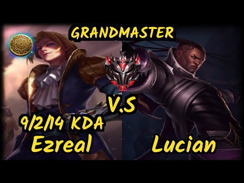Theusma (EZREAL) vs LUCIAN - 9/2/14 KDA BOTTOM ADC GAMEPLAY - BR Ranked GRANDMASTER
