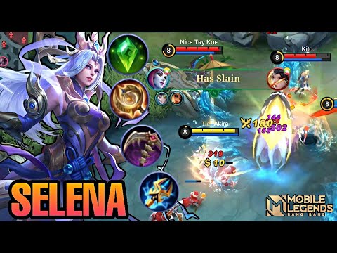 Selena one kill one hit build new meta || Mobile Legends