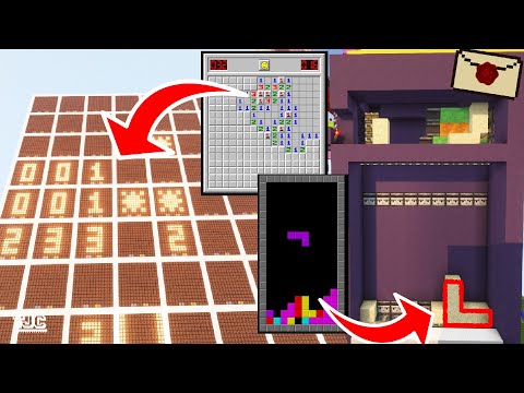 TETRIS, AUTORENNEN, MINESWEEPER & mehr - NUR MIT REDSTONE GEBAUT📪