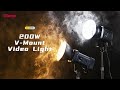 Ulanzi VL-200Bi COB Videolicht, 200W, RGB, V-Mount