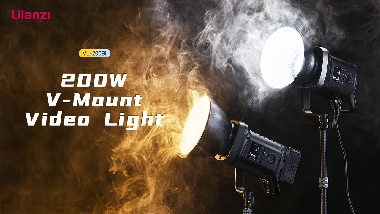 Ulanzi VL-200Bi COB Videolicht, 200W, RGB, V-Mount