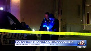 Police presence in central Columbia early Sunday morning