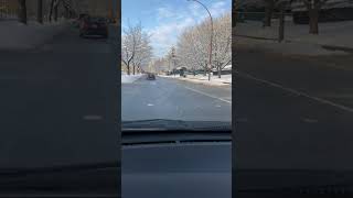 Driving in Vancouver snow #sunnyday #snowdrifting #vancouver #snowfall
