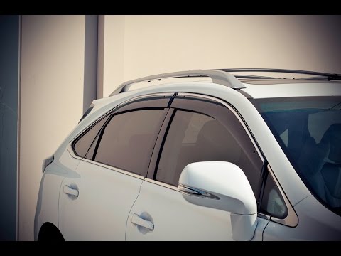 WELLvisors side window deflector vent visor Installation Video LEXUS RX350 RX450h 10-15