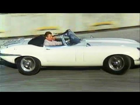 Benny Hill vs Simon Dee - in their white E-Type Jags