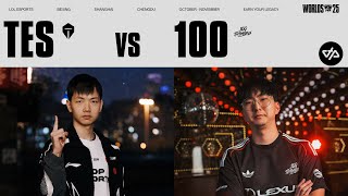 TES vs 100T, UN NOUVEL EXPLOIT POUR L'AMÉRIQUE ? (WORLDS 2025)