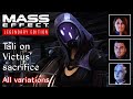 Mass Effect 3 Tali Remembering Victus With Ashley Kaidan Liara All Variations