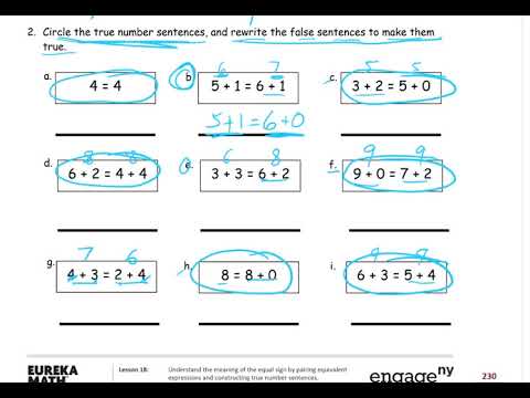 lesson 18 homework module 1 grade 1