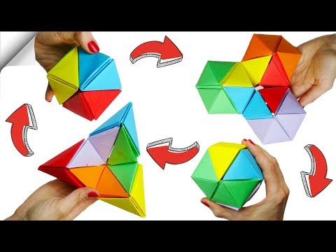 DIY crafts easy Paper toy antistress transformer