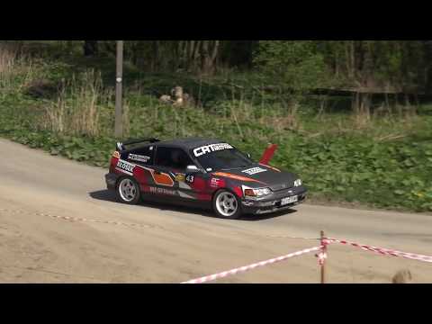 1 Łodygowicki RallySprint 2018 - Daniel Dembinny / Damian Włodarczyk - Honda CRX