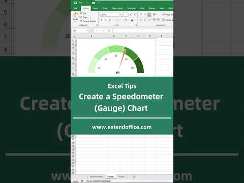Excel Tips - Create a Speedometer (Gauge) Chart