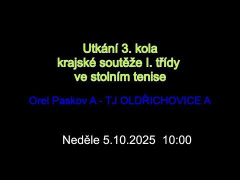 Orel Paskov A - TJ OLDŘICHOVICE A