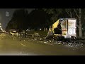 A20 dicht na ongeluk met meerdere voertuigen