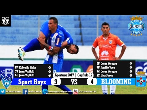 Sport Boys 3 - 4 Blooming | Apertura 2017 | 12da Fecha