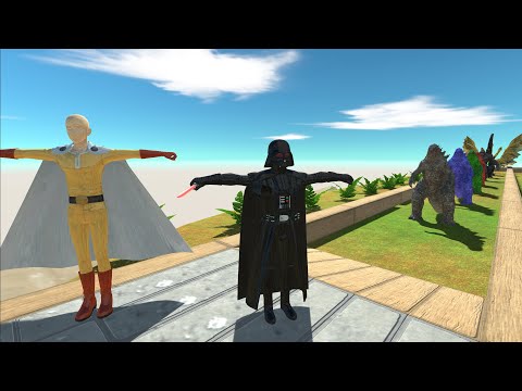 - NEW UNIT | DARTH VADER AND SAITANA DEATH RUN - Animal Revolt Battle Simulator
