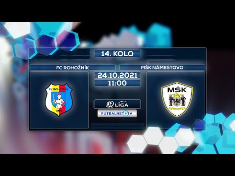 2.liga 2021/2022 14.kolo: FC Rohožník - MŠK Námestovo (zostrih)